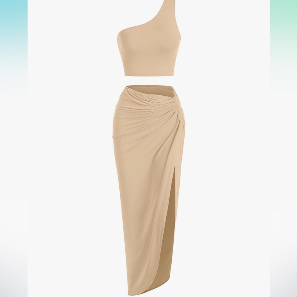 Tan Two Piece Set
